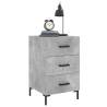 Modern Concrete Grey Bedside Cabinet | Hipomarket UK