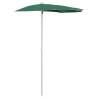 Garden Half Parasol with Pole 180x90 cm - Green Shade Solution