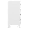 Industrial Drawer Cabinet White 78x40x93 cm Metal - HipoMarket