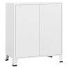 Industrial Drawer Cabinet White 78x40x93 cm Metal - HipoMarket