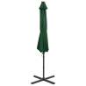 Cantilever Umbrella with LED Lights - Green 300 cm