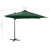 Cantilever Umbrella with LED Lights - Green 300 cm