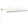 Freestanding Manual Retractable Awning 500x350 cm Cream