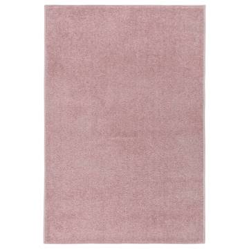 Elegant Pink Short Pile Rug 160x230 cm | Hipomarket