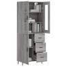 Highboard Grey Sonoma - Stylish Engineered Wood Storage Unit