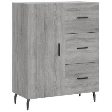 Highboard Grey Sonoma - Stylish Engineered Wood Storage Unit