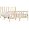 Solid Wood Bed Frame 140x200 cm - Timeless Design