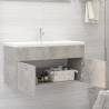 Concrete Grey Sink Cabinet with Built-in Basin | Hipomarket