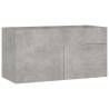 Concrete Grey Sink Cabinet with Built-in Basin | Hipomarket