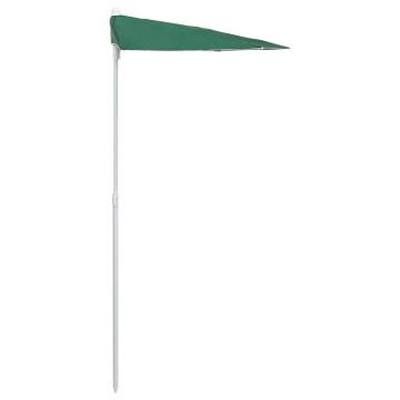 Garden Half Parasol with Pole 180x90 cm - Green Shade Solution