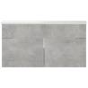 Concrete Grey Sink Cabinet with Built-in Basin | Hipomarket