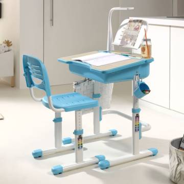 Vipack Adjustable Kids Desk Comfortline 301 - Light Blue/White