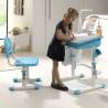 Vipack Adjustable Kids Desk Comfortline 301 - Light Blue/White