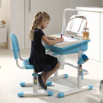 Vipack Adjustable Kids Desk Comfortline 301 - Light Blue/White