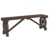 Garden Bench 115 cm Solid Wood Fir - Stylish Outdoor Seating