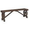 Garden Bench 115 cm Solid Wood Fir - Stylish Outdoor Seating