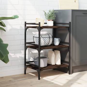 Kitchen Trolley Brown Oak - Stylish Storage & Mobility