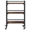 Kitchen Trolley Brown Oak - Stylish Storage & Mobility