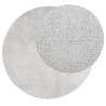 Rug OVIEDO Short Pile Grey Ø 100 cm - Stylish Home Decor