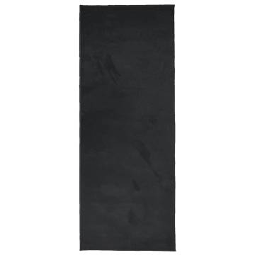 Rug OVIEDO Short Pile Black 80x200 cm - Cozy & Durable