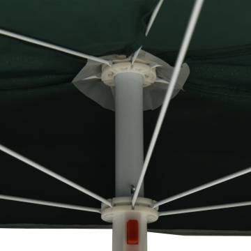 Garden Half Parasol with Pole 180x90 cm - Green Shade Solution