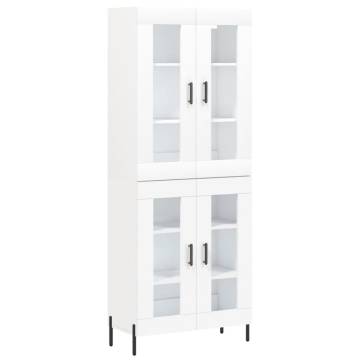 Elegant Highboard White - 69.5x34x180 cm | Hipomarket