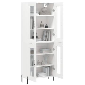 Elegant Highboard White - 69.5x34x180 cm | Hipomarket