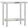 Stainless Steel Kitchen Work Table - 82.5x55x85 cm