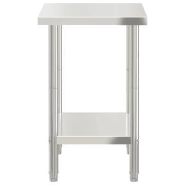 Stainless Steel Kitchen Work Table - 82.5x55x85 cm