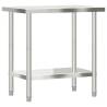 Stainless Steel Kitchen Work Table - 82.5x55x85 cm