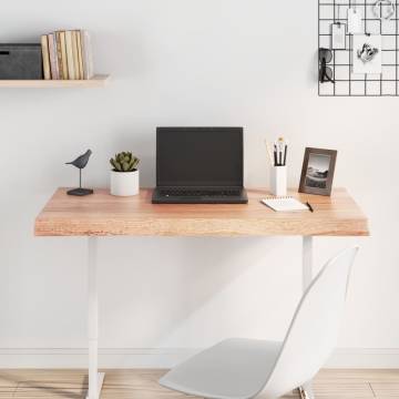 Light Brown Solid Wood Table Top - Live Edge 100x50cm