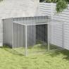 Dog House with Run Anthracite 153x194x110 cm Galvanised Steel Size 153 x 194 x 110 cm 