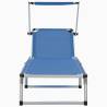 Folding Sun Lounger with Roof - Comfortable & Portable