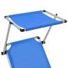 Folding Sun Lounger with Roof - Comfortable & Portable