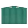 Durable Metal Garden Shed - 257x298 cm Green Storage Solution