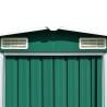 Durable Metal Garden Shed - 257x298 cm Green Storage Solution