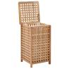 Stylish Solid Walnut Laundry Bin - 39x39x65 cm