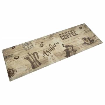 Kitchen Rug Washable Coffee Brown 60x180 cm | HipoMarket