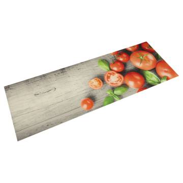 Kitchen Rug Washable Tomatoes 45x150 cm Velvet - Hipo Market