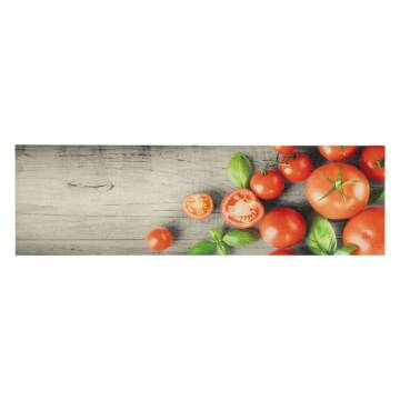 Kitchen Rug Washable Tomatoes 45x150 cm Velvet - Hipo Market