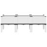 Garden Planter with Legs White 120x40x42 cm - Hipomarket