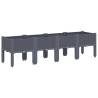 Garden Planter with Legs - Grey 160x40x42 cm | Hipomarket