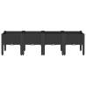 Garden Planter with Legs - Black 160x40x42 cm | HipoMarket