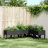 Garden Planter with Legs Black 160x120x42 cm PP Colour black Size 160 x 120 x 42 cm Quantity in Package 1 