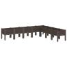 Brown Garden Planter with Legs - 200x160x42 cm | Hipomarket