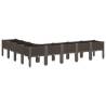 Brown Garden Planter with Legs - 200x160x42 cm | Hipomarket