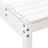 White Wooden Picnic Table 110x134x75 cm - Solid Pine