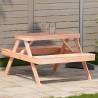 Picnic Table 105x134x75 cm Solid Wood Douglas Colour natural douglas Quantity in Package 1 