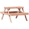 Solid Wood Picnic Table | 105x134x75 cm | Durable & Sturdy