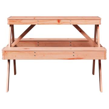 Solid Wood Picnic Table | 105x134x75 cm | Durable & Sturdy